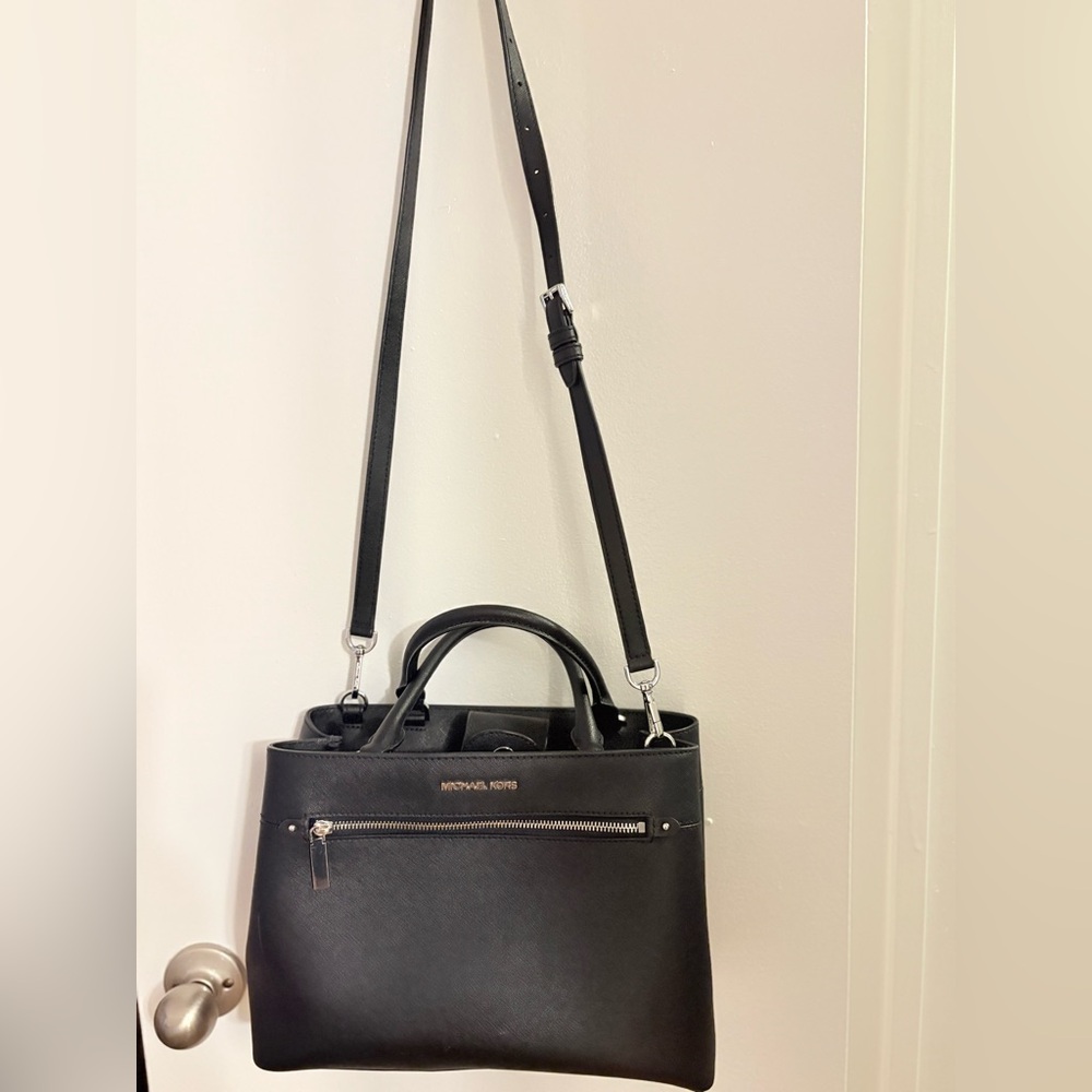 Michael Kors Black Leather Shoulder Bag